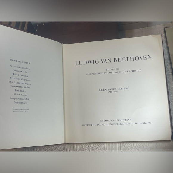 Ludwig Van Beethoven Bicentennial Edition 1770-1970 Hardcover Coffee Table Book - Picture 10 of 16